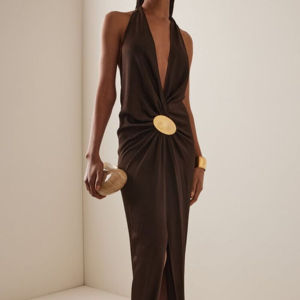 ISO Silvia Tcherassi Rowan dress - Brown